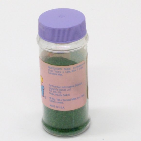 Betty Crocker 1980s Sprinkle Jar Green Sugar General Mills Contents Unusable VTG - Picture 2 of 6